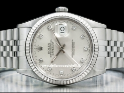 Ролекс (Rolex) Datejust 36 Argento Jubilee Silver Lining Diamonds 16234 
